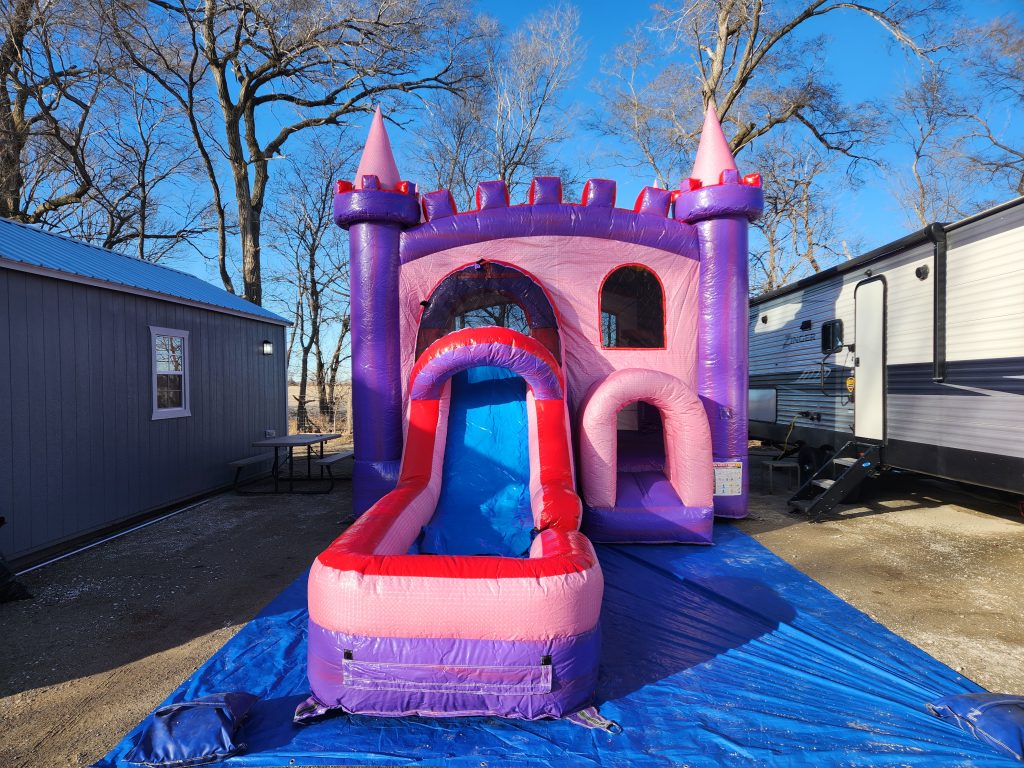 Princess Bounce House WIth Slide Rental