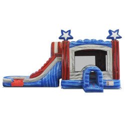 All Star Bounce House With Dual Lane Slide DRY