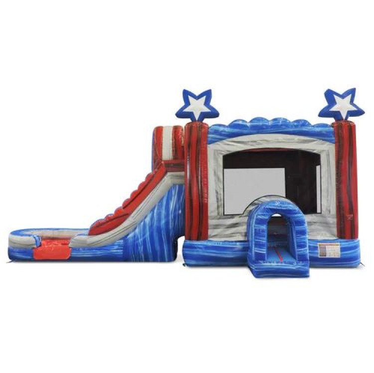 All Star Bounce House With Dual Lane Slide DRY