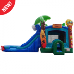 Aloha Bounce House with Dual Lane Slide DRY