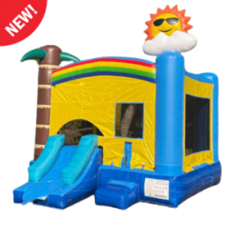 Beach Party Bounce House w Slide DRY