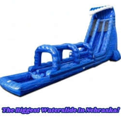 27ft Tall Blue Crush Waterslide (Dual Lane)