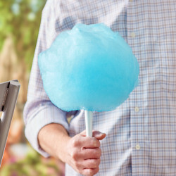 Blue20Cotton20Candy20Sugar 1686022889 Extra Cotton Candy Sugar & Cones (50 Servings BLUE RASBERRY)