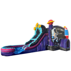 Astronaut Bounce House with Dual Lane slide for rent Omaha Nebraska